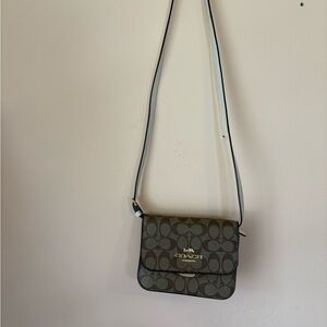 Coach Signature Brown Crossbody Bag